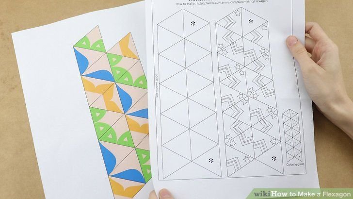 Тригексафлексагон схема