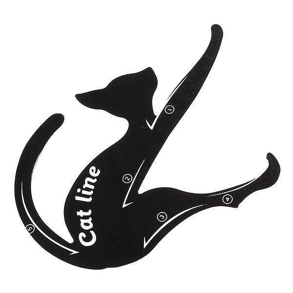 Трафарет для стрелок кошка