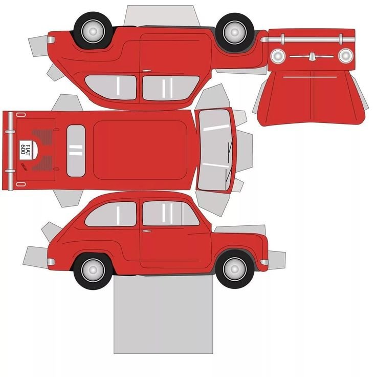 Бумажный конструктор машины