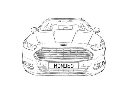 Форд Мондео 3 Рестайлинг рисунок