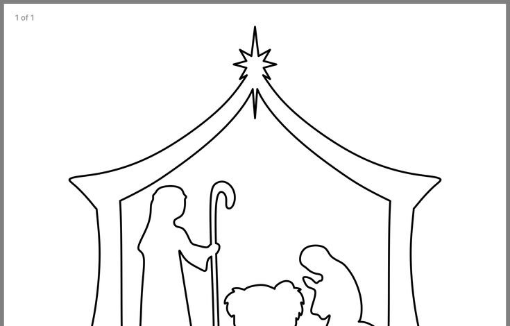 Трафареты на окна Рождество