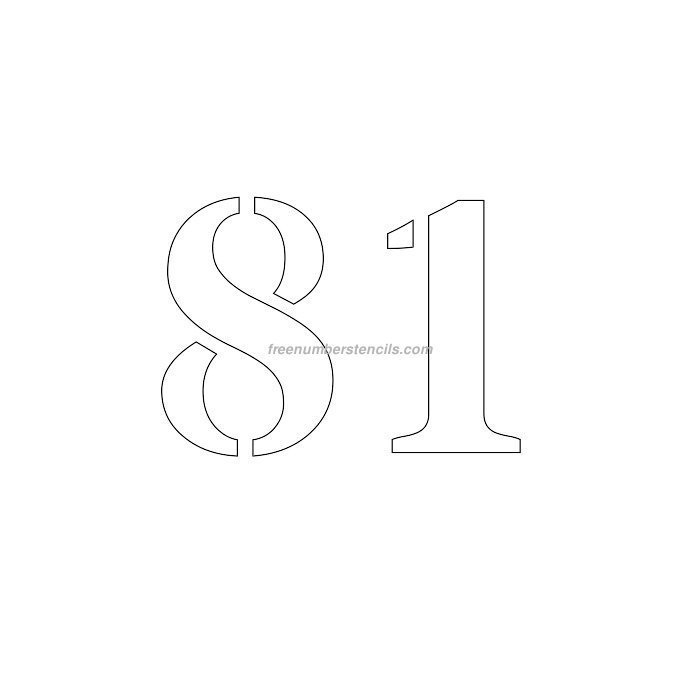 Цифра 5 трафарет для вырезания