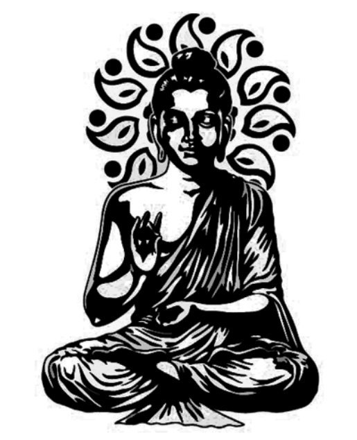Будда трафарет