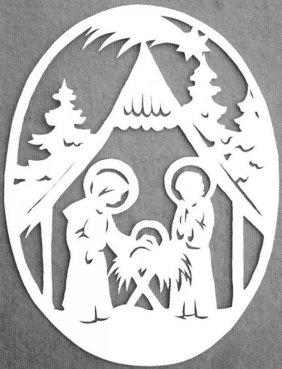 Трафареты на Рождество для вырезания