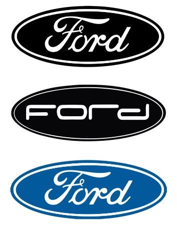Красивый значок Форд