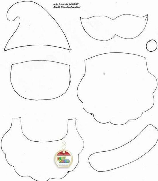 Гномик из фетра выкройка