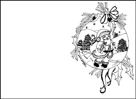 Эскиз открытки на новый год