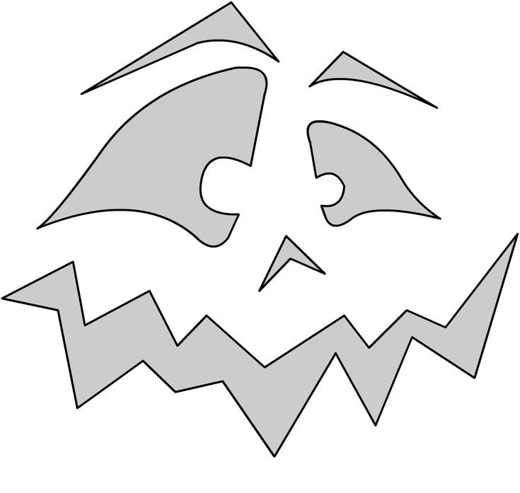 Тыква на Хэллоуин трафарет для вырезания