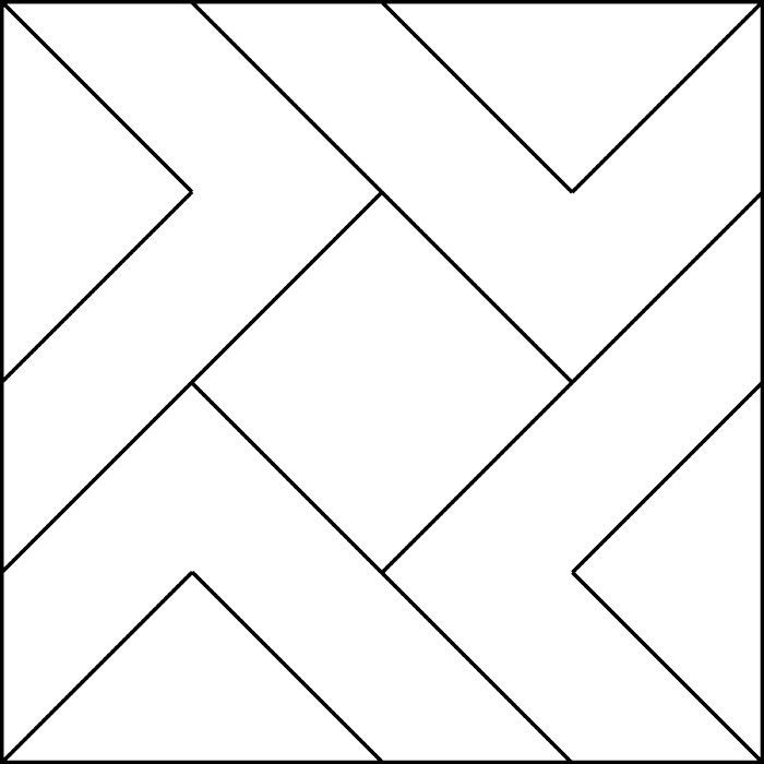 Геометрический узор в квадрате