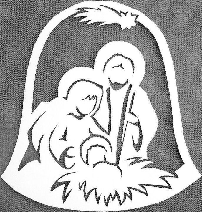 Вырезанки на Рождество