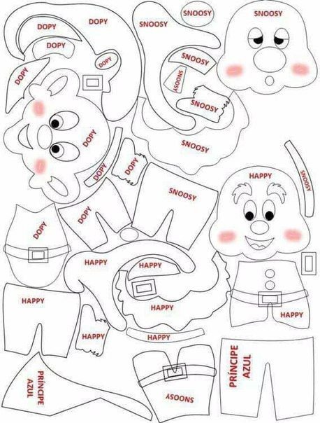 Гномы выкройка игрушки из фетра