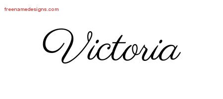 Тату с именем Виктория