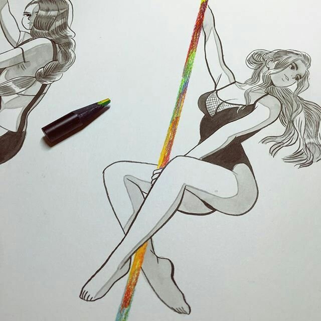 Референсы для рисования на пилоне