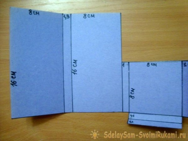 Скрапбукинг коробочка для шоколада