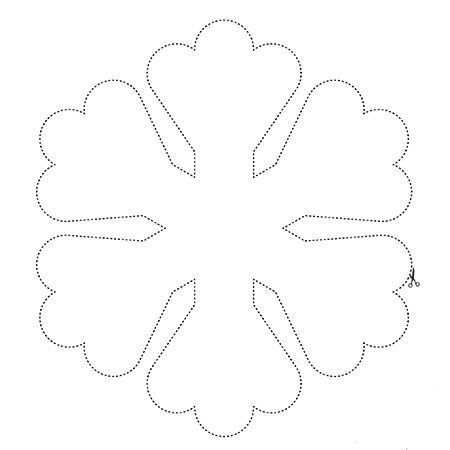 Снежинки из фетра шаблоны для вырезания