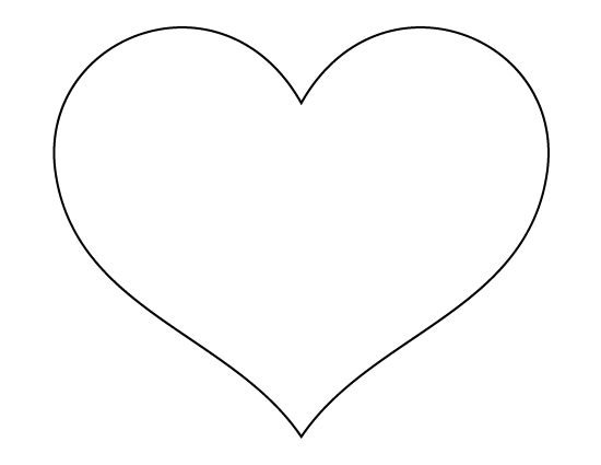 Сердечки картинки шаблоны для вырезания