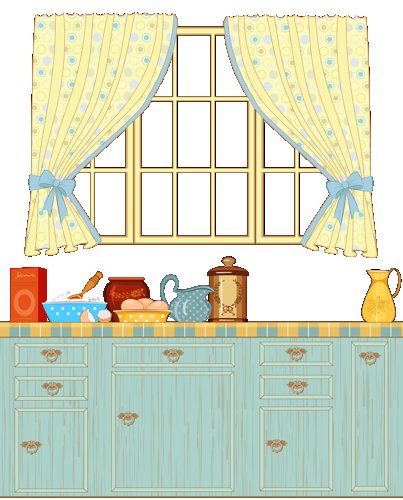 Кухня для бумажной куклы