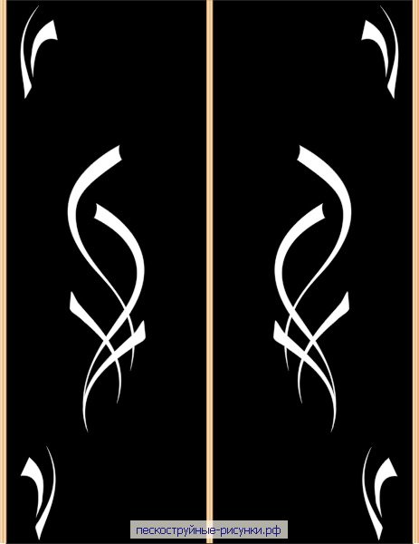 Трафареты на межкомнатные двери