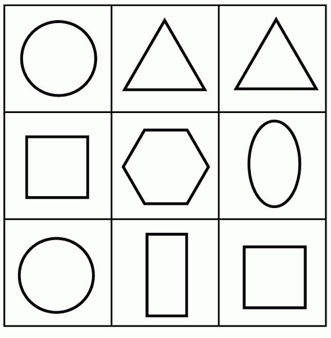 Формы геометрических фигур для детей