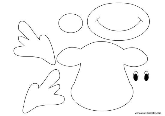 выкройка оленя