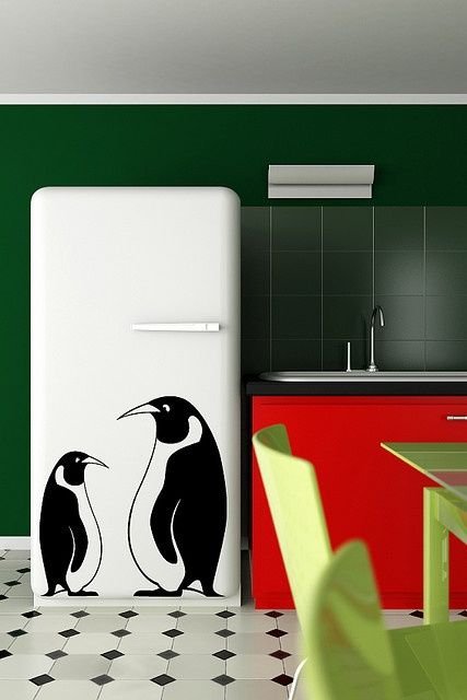 Трафарет на холодильник