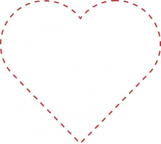 Сердечко обводка