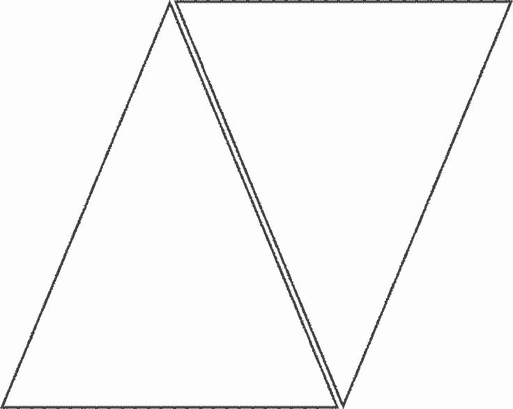 Трафарет треугольники