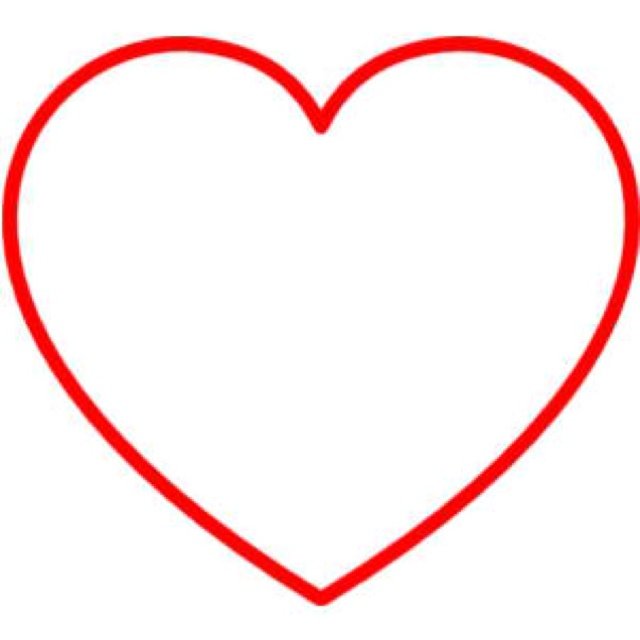 Трафарет сердечки