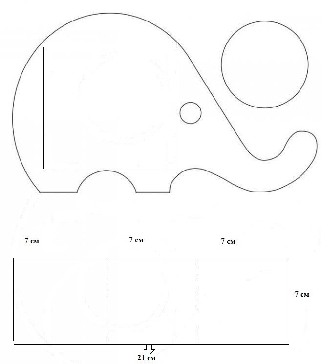 Подставка для телефона развертка