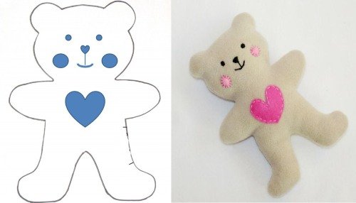 Мягкие игрушки из фетра для начинающих