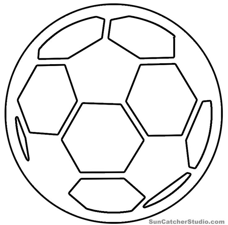 Футбольный мяч раскраска