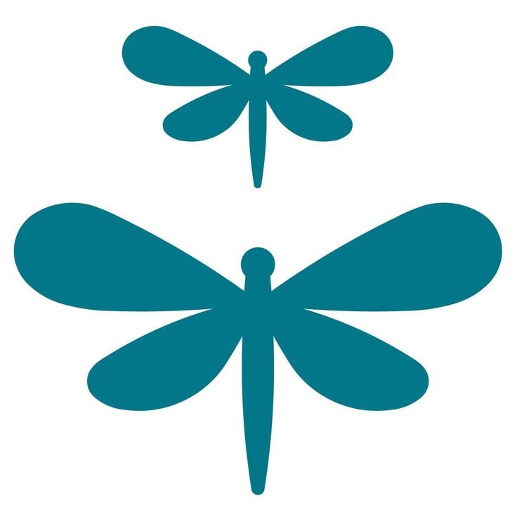 Стрекоза шаблон для вырезания