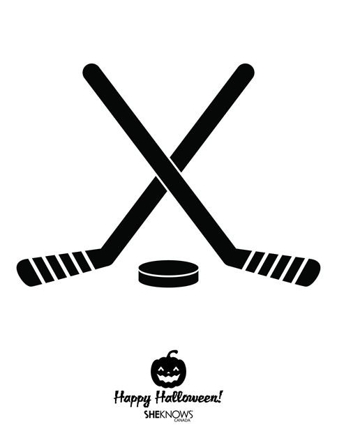 Хоккейная клюшка и шайба