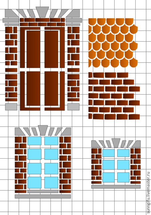 Трафарет кирпич