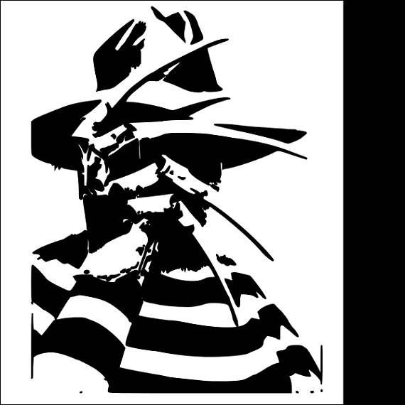 Трафарет ужасы