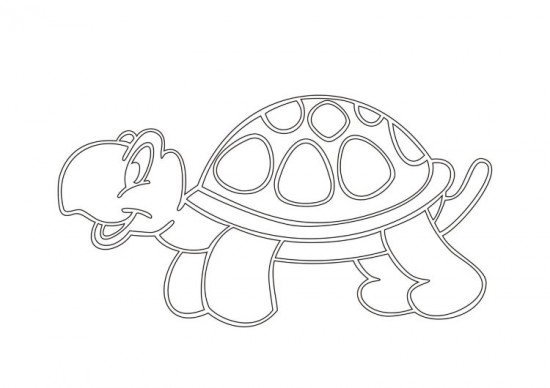 Черепаха раскраска