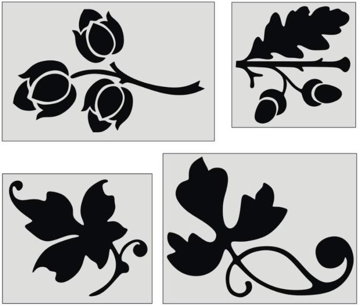 Трафаретные узоры на мебели
