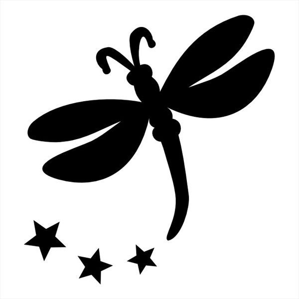 Трафарет Стрекозы