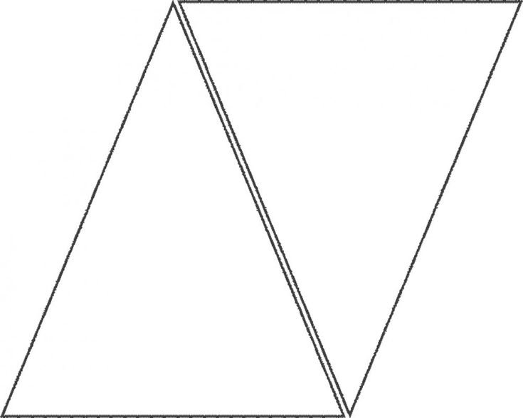 Трафарет треугольники