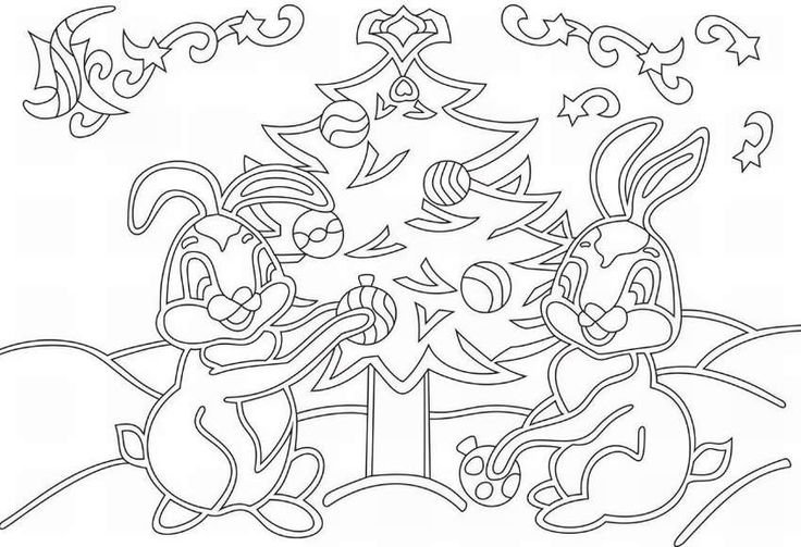 Трафарет "новогодний"