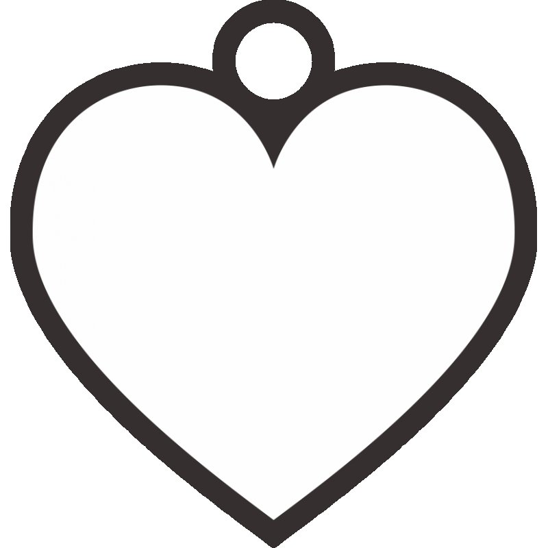 Трафарет сердечки