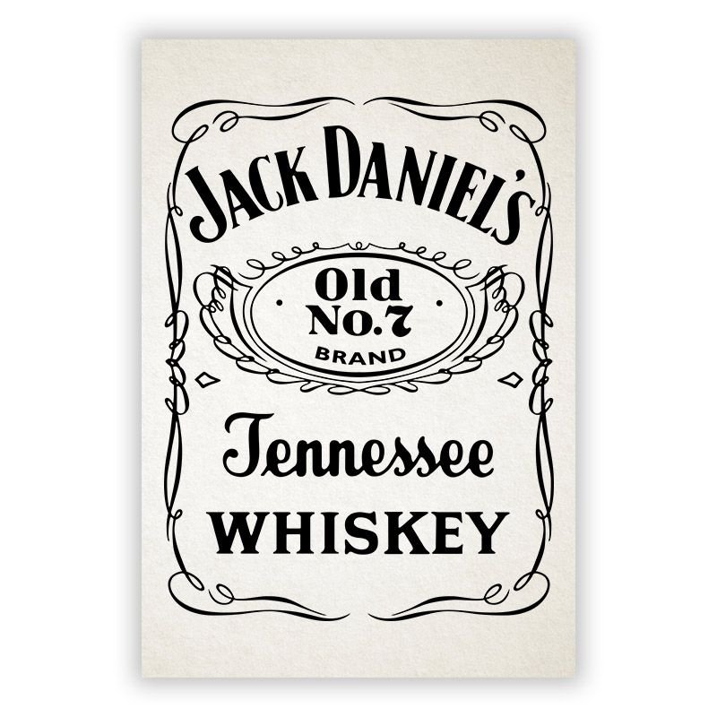 Этикетка виски Джек Дэниэлс вектор