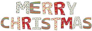 Буквы Merry Christmas вырезать