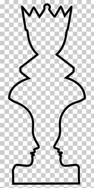 Шахматная фигура ферзь контур