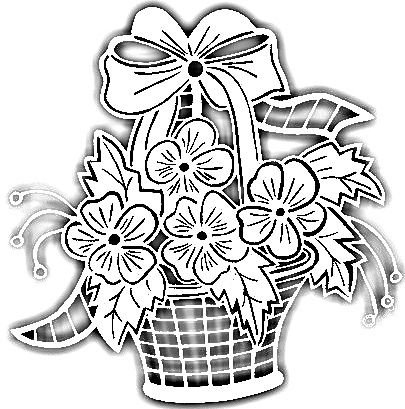 Вытынанка цветы