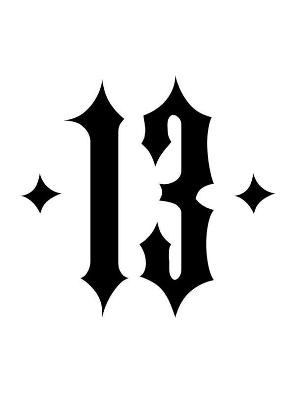 Тату 13 эскизы