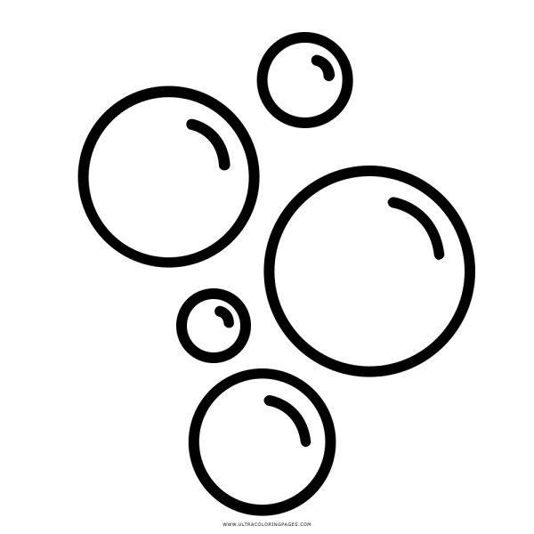 Трафарет мыльные пузыри