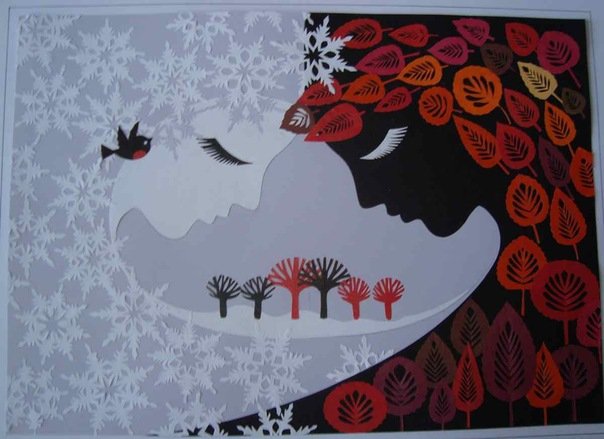 Аппликация девушка