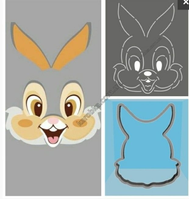 Мордочка и лапки зайчика