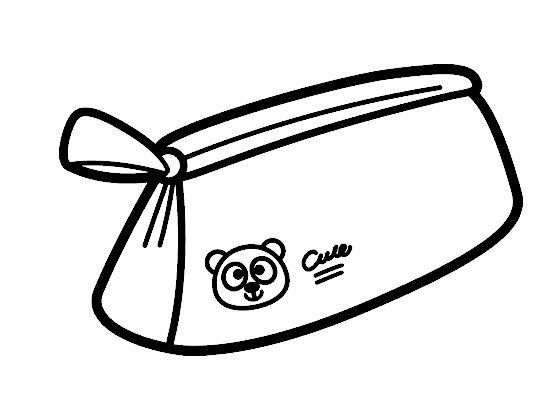 Раскраска пенал школьный